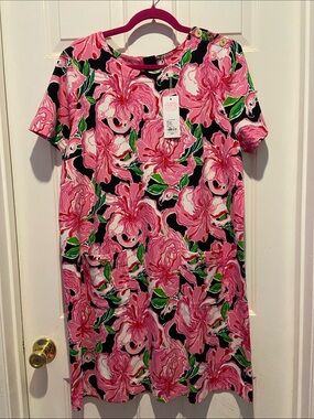 Lilly Pulitzer Mattison Dress - NWT- XL - “Onyx Party All The Time” 🦩